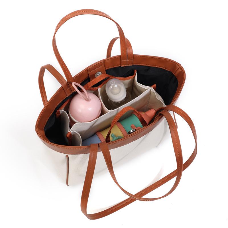 ベビー 男の子 女の子 母子用 収納 バッグ 多機能 手提 鞄 大容量 斜めがけ バッグ オックスフォード ..