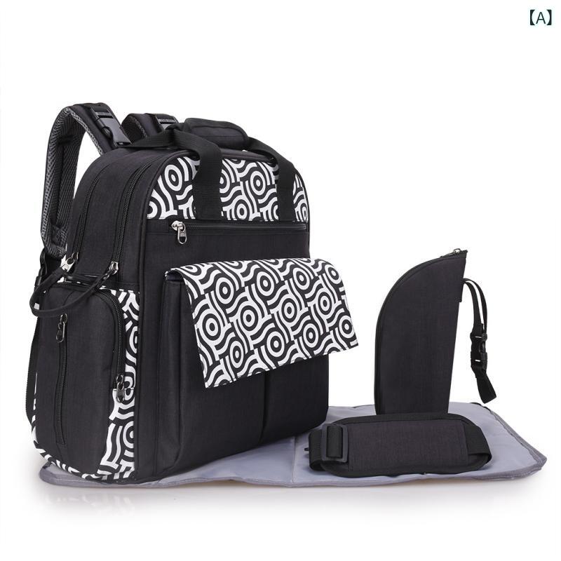 母子バッグ 男の子 女の子 多機能 大容量 防水 バックパック 両肩 斜め掛け 手持ち ポリエステル 合成..