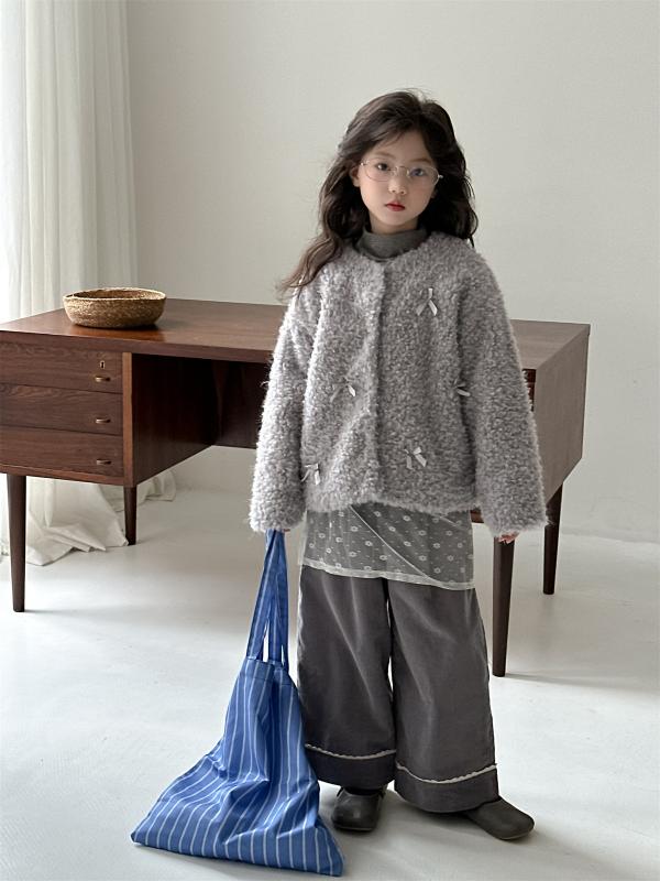 パンツ 女の子 コーデュロイ ロング 冬 カジュアル 起毛 暖かい 綿 柔らかい 純色 トレンド かわいい ..