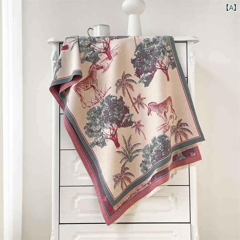 レディース マフラー 秋冬 保暖 両面 ゼブラ柄 動物柄 高級感 かわいい 小 森系 ロング ポリエステル混..