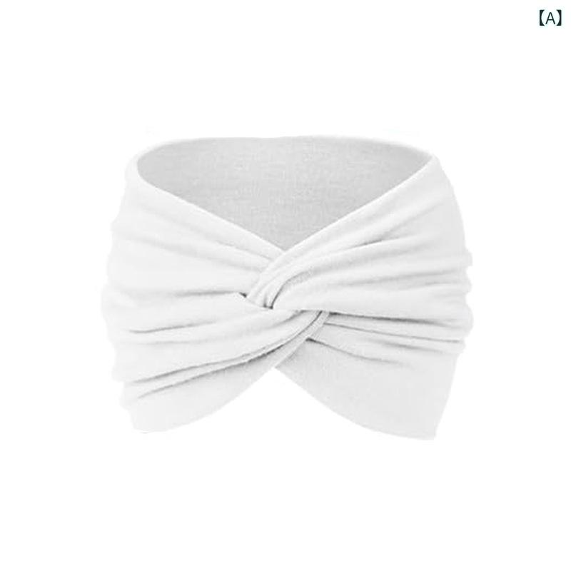 ヘアバンド レディース ワイド 弾力 吸汗 ヨガ ランニング スポーツ フルーツ柄 チェック柄 ボヘミア ..