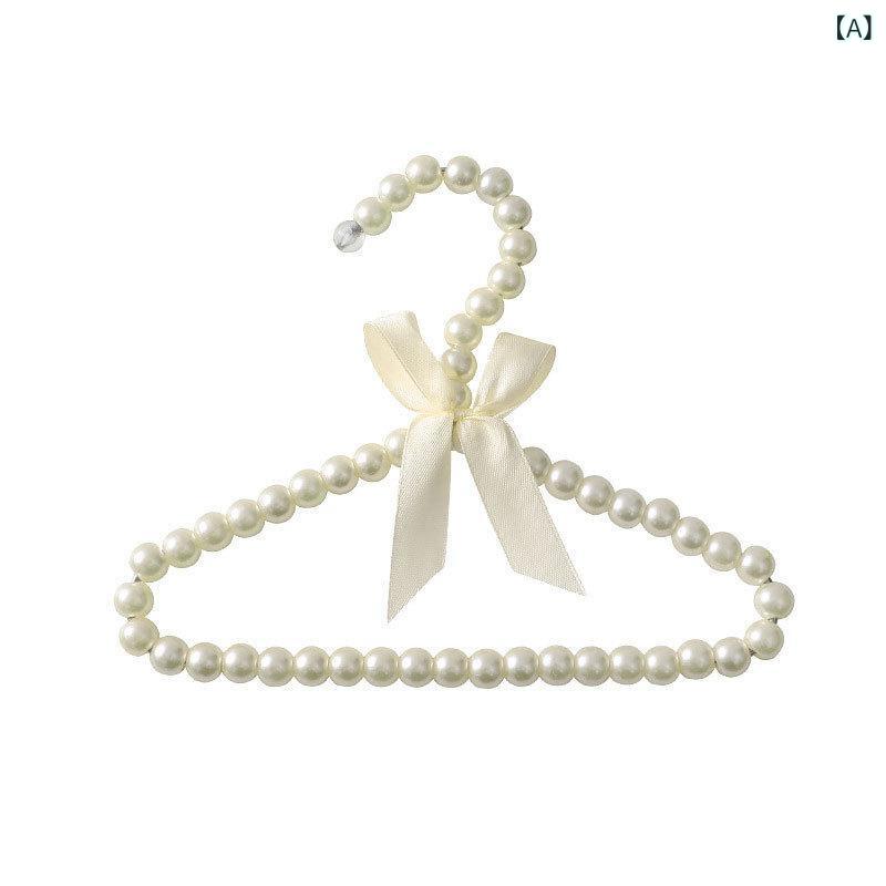 ハンガー ラック ペット かわいい パール ガーリー 犬 猫 共通 服 収納 プラスチック カジュアル アイ..