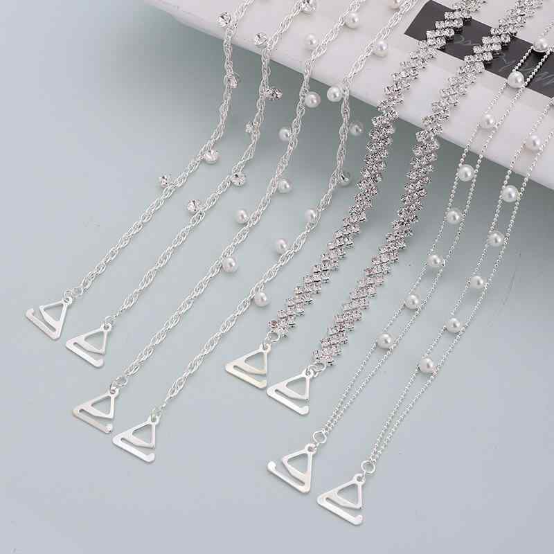 ブラジャー レディース 肩紐 ストラップ 取り外し可能 調整可能 露出型 ラインストーン パール チェー..