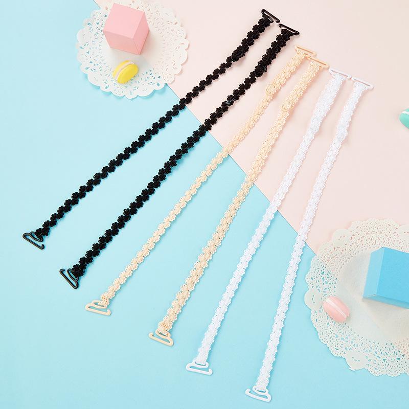 ブラジャー ストラップ レディース 隠形 細身 クロス オフショルダー ハルターネック バックレス 美背 セクシー ボートネック ロング 伸縮性 レース 黒 白 ベージュ