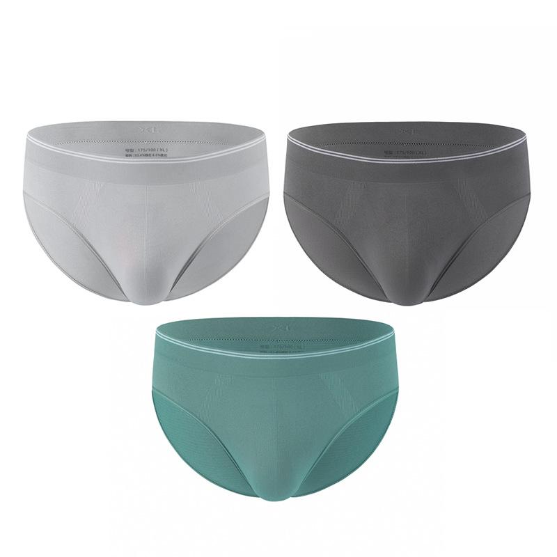 ブリーフパンツ メンズ ナイロン 薄手 清涼感 通気性 シームレス 中腰 無地 コーラル オールシーズン インナー 下着 普段使い 軽量 綿クロッチ