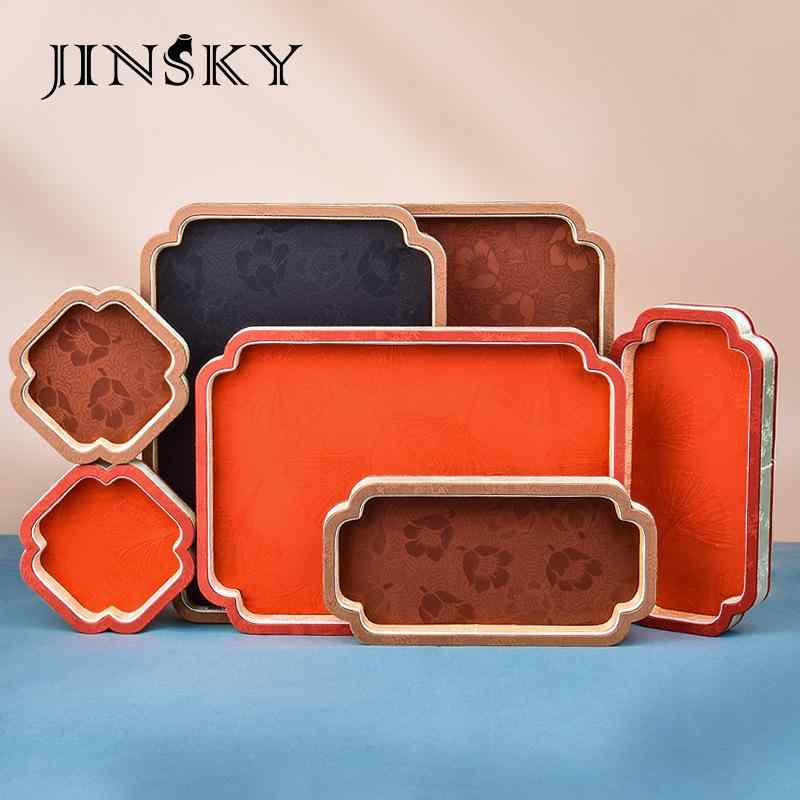 ジュエリー 展示 トレイ アクセサリー 収納 ボックス 宮廷風 高級感 刺繍 加工 宝石 玉器 ディスプレイ..