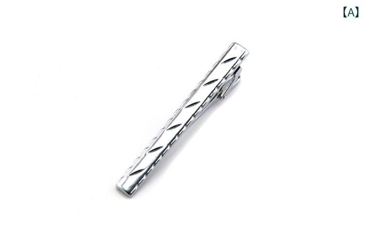 ネクタイピン メンズ レディース 高級感 ビジネス 金属 タイクリップ レトロ シンプル アロー型 ドット..