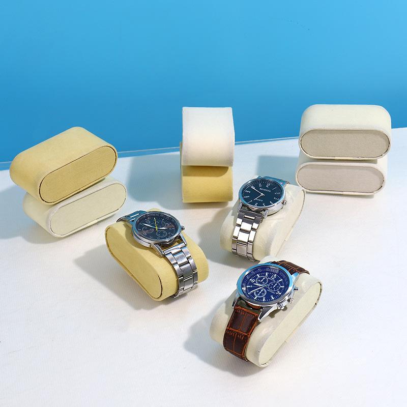 展示枕 時計 アクセサリー ディスプレイ クッション 合成素材 ベージュ グレー 黒 店舗用 カウンター用..