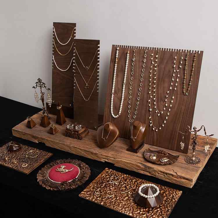 アクセサリー ディスプレイ ラック ネックレス ボード イヤリング ホルダー リング トレイ ジュエリー ..