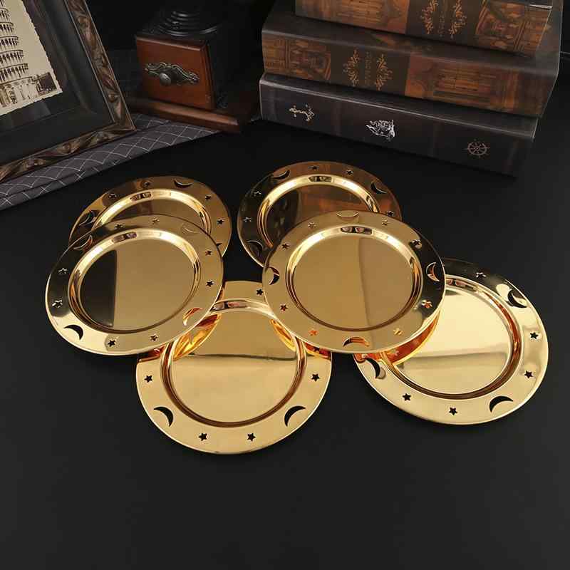 果物皿 金属製 収納トレイ レトロ 欧風 金 シンプル リビング お菓子 デザート アフタヌーンティー ケ..