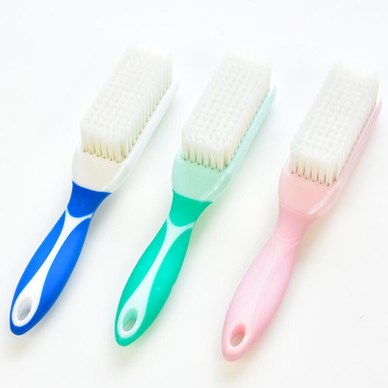 靴ブラシ メンズ レディース 長柄 ソフト毛 シリコン 多機能 家庭 汚れ除去 ケア 磨き 傷防止 クリーニング シューズメンテナンス 簡単清掃 柔らかいブラシ 現代簡約 スタイル 青 緑 ピンク