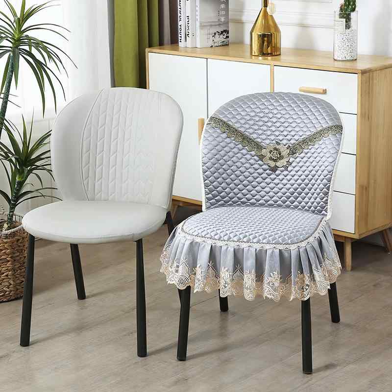 椅子カバー テーブルクロス セット 丸型 背もたれ 弧形 高級感 オールシーズン ダイニング 座布団 滑ら..