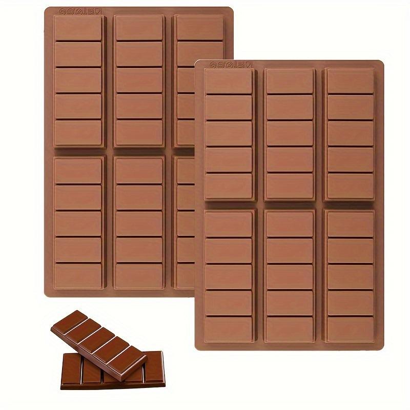 チョコレート型 シリコン 10グリッド 大型 DIY 食品級 ベーキングツール ケーキ作り 現代シンプル 耐久..