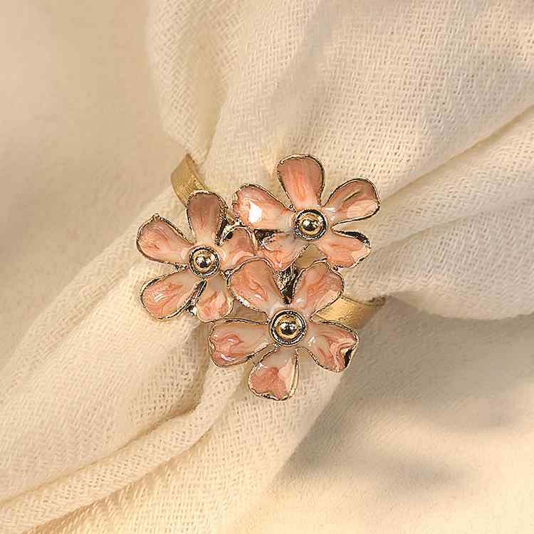 ・素材: 亜鉛合金・柄: 花柄