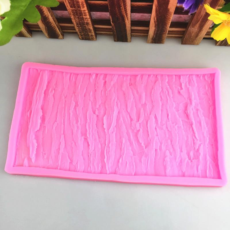 シリコンモールド 不規則形状 樹皮風 テクスチャ 造型 ベーキングツール ケーキ フリル 囲み デコレー..