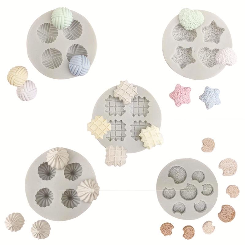 ベーキングモールド シリコン ケーキ型 DIY バタークリーム フラワー デンマーククッキー シリーズ ス..