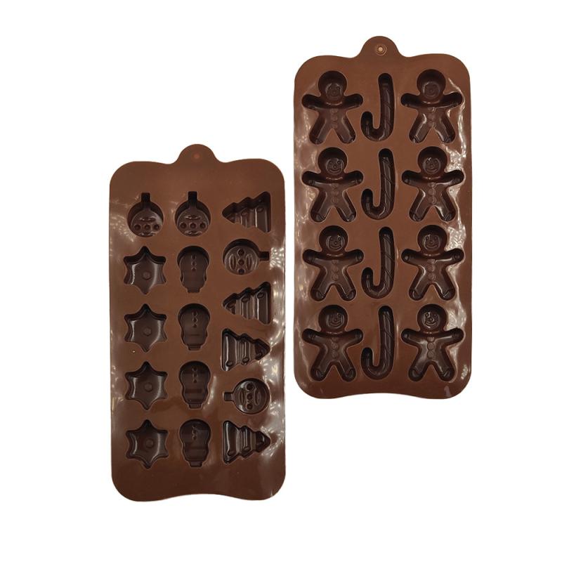 ケーキ型 クリスマス シリコン ジンジャーマン 雪だるま クリスマスツリー クッキー チョコレート キャ..