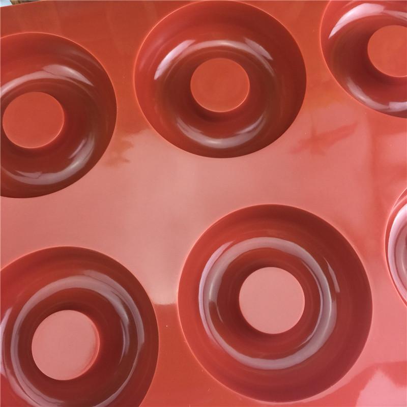 シリコン型 ドーナツ 8連 かわいい ベーキングモールド ケーキ型 プリン型 チョコレート型 石膏型 石鹸型 フルーツゼリー型 多用途 柔軟 非粘着 ホームベーキング DIY クラフト お菓子作り