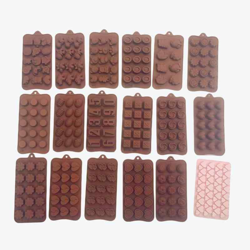 ベーキングモールド シリコン チョコレート クッキー ケーキ 数字 ハート 動物 円形 クリスマス ボタン..