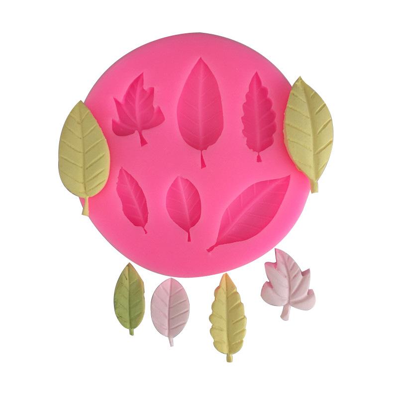 シリコーンモールド 葉っぱ フラワーペースト チョコレート ベーキング 石膏 アロマディフューザー 石..