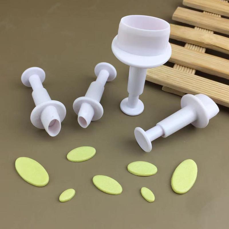 ケーキ型 楕円形 スプリング プレスモールド DIY ベーキング ファンダント プラスチック 不規則 セット..