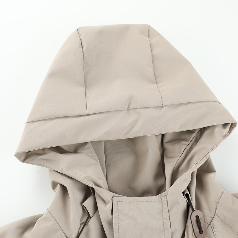 ジャケット メンズ レディース アウトドア 春秋 防水 防風 フード 長袖 ゆったり 韓国 青年 無地 多ポ..