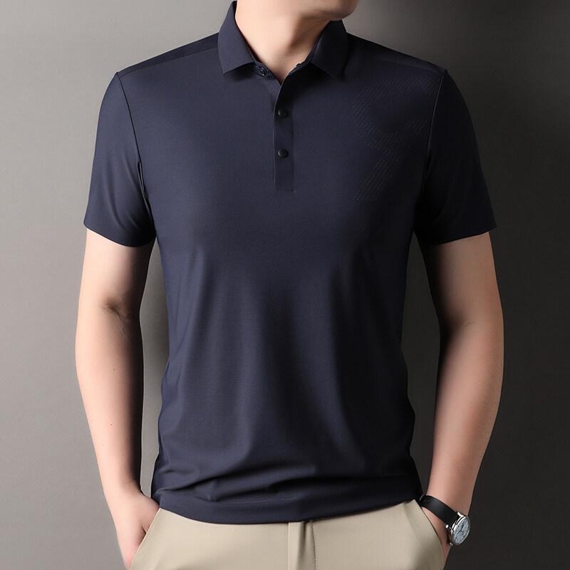 ポロシャツ メンズ 半袖 接触冷感 ビジネス カジュアル ゆったり 無地 薄手 夏 ポリエステル 日常 グレー グリーン ブルー