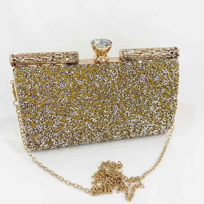 クラッチバッグ レディース パーティー イブニング ハンドバッグ ラインストーン フルストーン 枕型 横..
