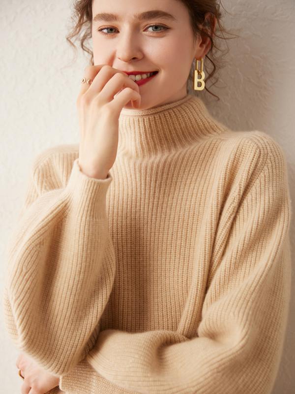 ・カテゴリ: ニット・柄: 無地・ネックライン: ハーフタートルネック・袖丈: 長袖・厚み: 超厚・丈: ミディアム・シルエット: ルーズ・スタイル: 通勤・袖タイプ: スタンダード・主素材: ・素材含有率: 30-50%・着用方法: プルオーバー・カラー展開: グレー、ダークブルー、パールホワイト・サイズ展開: フリーサイズ・対象: 女性