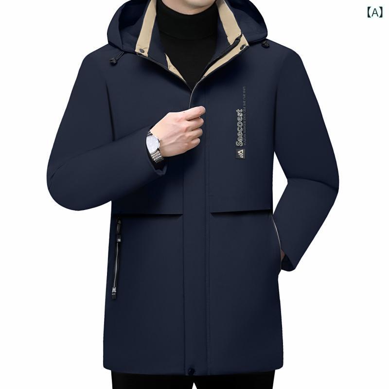 ・カテゴリ: コットンジャケット・スタイル: レジャー・主な素材: ポリエステル・裏地: ポリエステル・充填物: 綿・厚み: 普通・柄: 無地・版型: フィット・フロント: ジッパー・機能: 脱着式内胆・加工: ノーアイロン処理・ディテール: リブ裾・ポケット: サイドポケット・裾: ストレート・衣長: 普通 (50cm〜65cm)・ネック: スタンドカラー・カラー展開: ネイビー、ブラウン、ブラック・サイズ展開: M、L、XL、XXL、XXXL、XXXXL・対象性別: メンズ・対象年齢: 成人