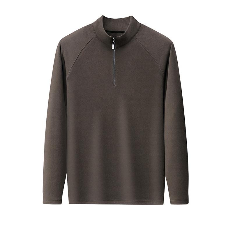 スウェット メンズ 50代 大人 秋冬 長袖 ハーフジップ フリース 暖か ルーズフィット 無地 プリント エンボス加工 ポリエステル混 ストレッチ 普段使い ビジネスカジュアル 大人向け 白 灰 黒