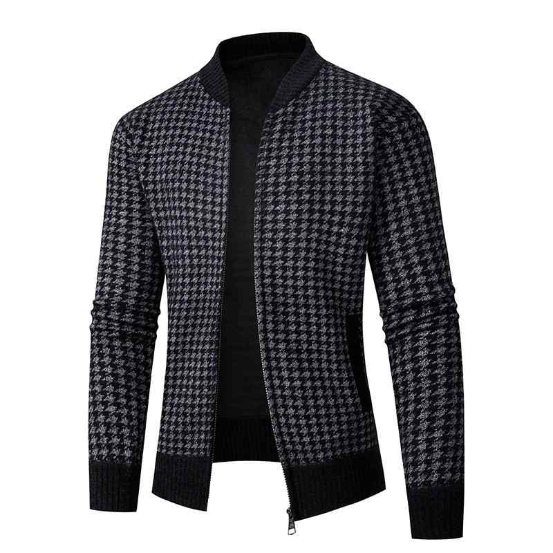 ニット カーディガン メンズ 秋 厚手 長袖 ルーズ 野球襟 ツイスト 大きいサイズ ラビットウール 普段..