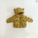 コート 男の子 女の子 ベビー 冬 厚手 暖かい フード ポリエステル コットン裏地 柔らかい かわいい おしゃれ パフポケット ジッパー 無地 ベージュ ブラ...