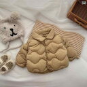 ベビー コート 男の子 女の子 韓国 綿 暖かい 軽薄 ショート丈 冬 無地 ラペル シングルボタン カーキ ベージュ 背中 小熊 プリント 柔らかい ポリエス...