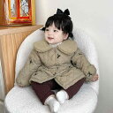 コート 男の子 女の子 乳幼児 冬 厚手 綿入り 保温 ナイロン 柔らかい かわいい おしゃれ ラペルカラー シングルブレスト 綿内張り トレンド カーキ ベー...