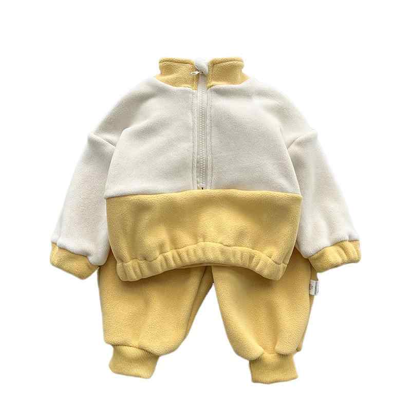 ベビー 男の子 女の子 長袖 スウェットトップス ロング ジョガーパンツ セット 秋冬 カジュアル 暖か ..