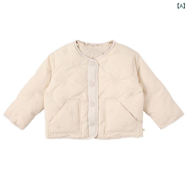 ダウンジャケット 男の子 女の子 ベビー キッズ 秋冬 厚手 刺繍 動物柄 かわいい おしゃれ 短丈 ルーズ..