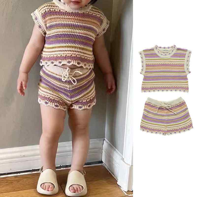 女の子 キッズ 夏 ノースリーブ トップス ショーツ セット リゾート風 切り替え コントラストカラー ス..