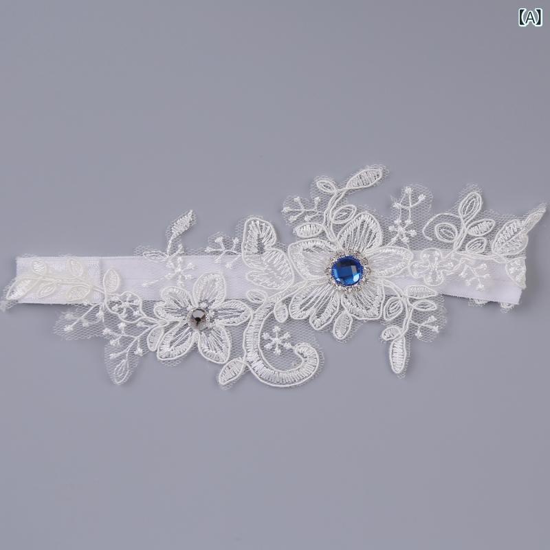 ガーター レディース レース セクシー ウェディング 結婚式 アクセサリー かわいい 足元 装飾 布地 普..