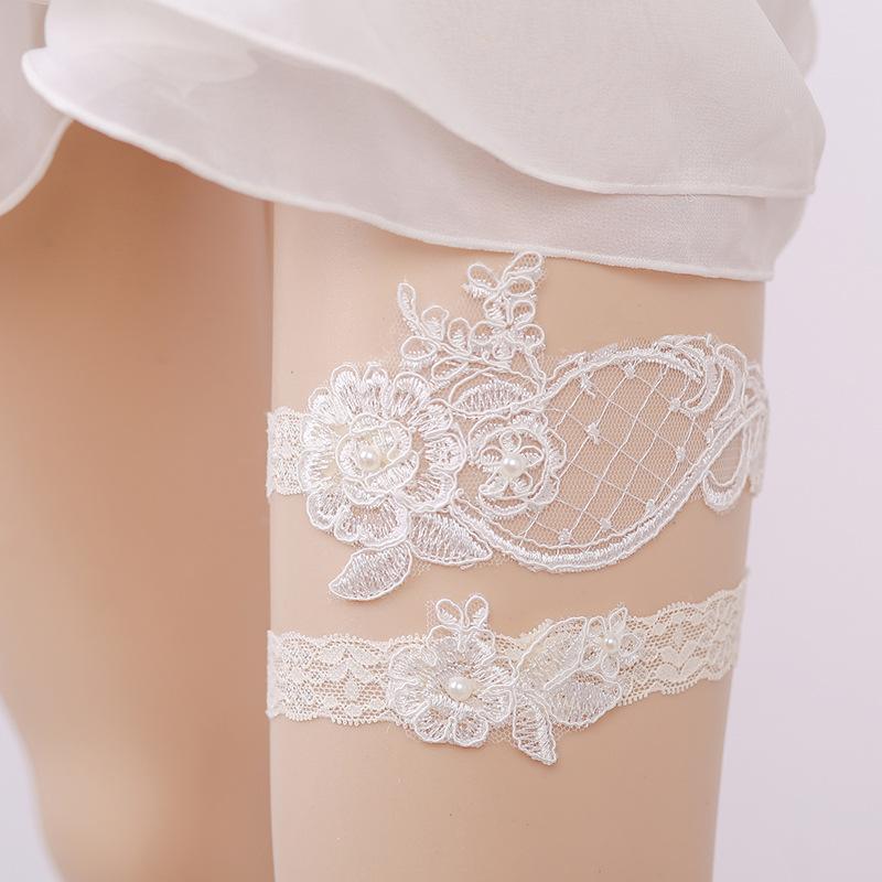 ウェディングアクセサリー レディース 結婚式ガーター レース プリンセス 太ももリング 腿カバー ガーターベルト 太め 細め ブライダル かわいい