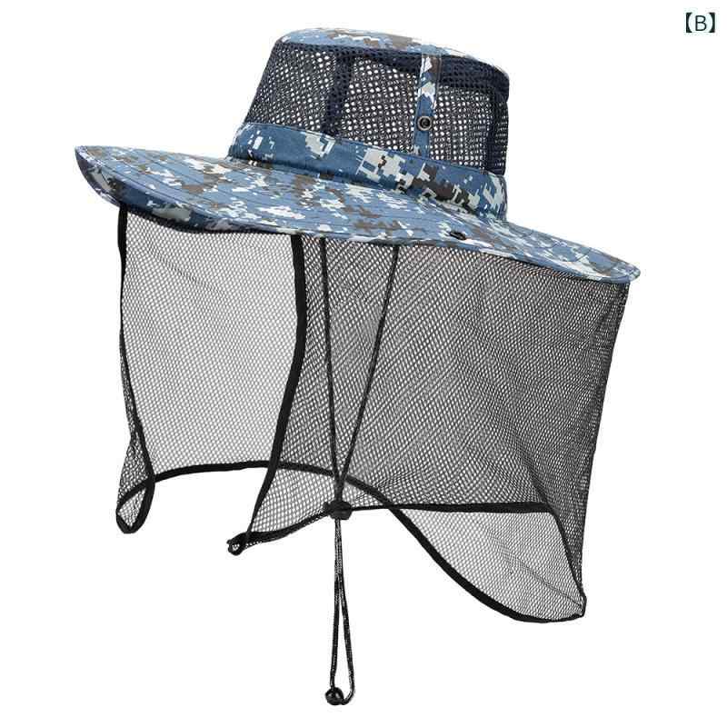 フィッシングハット アウトドア 登山 釣り 日よけ 防虫 夏 アクリル ワイドブリム ...