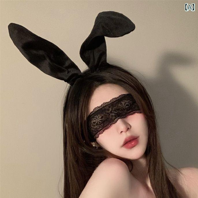 ヘアアクセサリー 女性 黒 レース バラ 王冠 猫耳 ファー ハロウィン コスプレ チ...