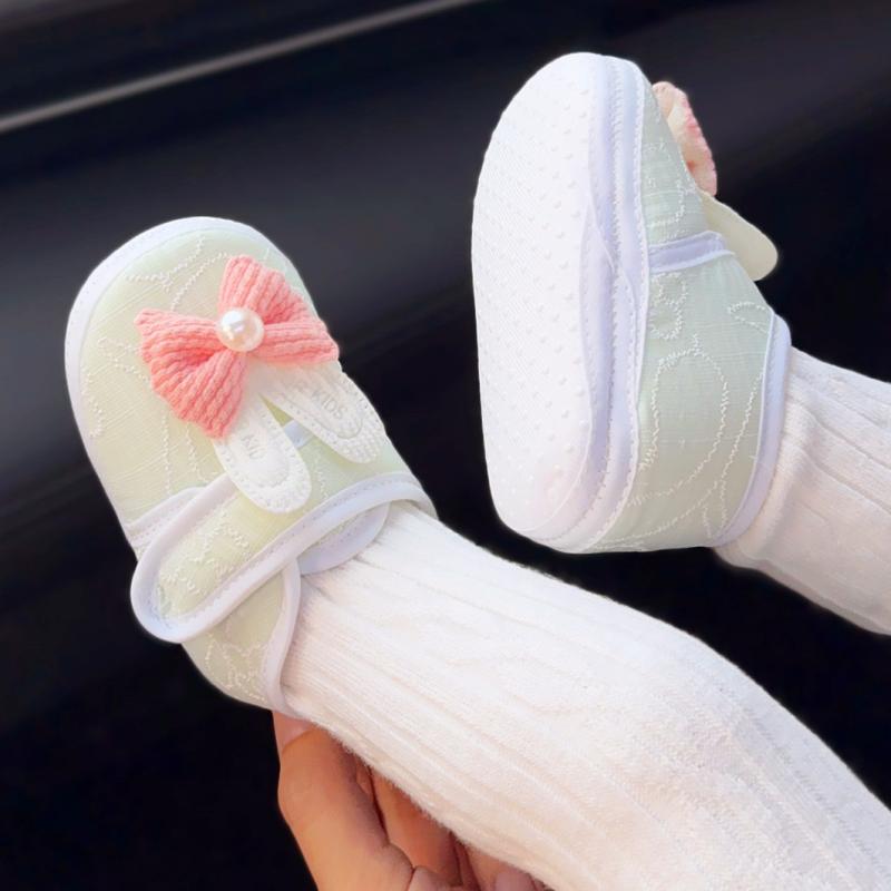 ベビーシューズ 女の子 春秋 プリンセス かわいい 歩き始め ソフトソール コットン...