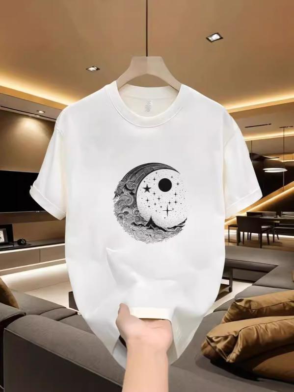 ・カテゴリ: Tシャツ・スタイル: カジュアル・主な素材: 綿・フィット: ルーズ・ネックライン: クルーネック・袖丈: 半袖・袖型: ストレート・厚み: 普通・柄: 無地・ディテール: プリント・プリント柄: 幾何学パターン・カラー展開: ブラック、ホワイト・サイズ展開: S、M、L、XL、2XL、3XL、4XL、5XL・重量: 220g・機能: 通気性、吸湿速乾・性別: メンズ・対象年齢: 成人