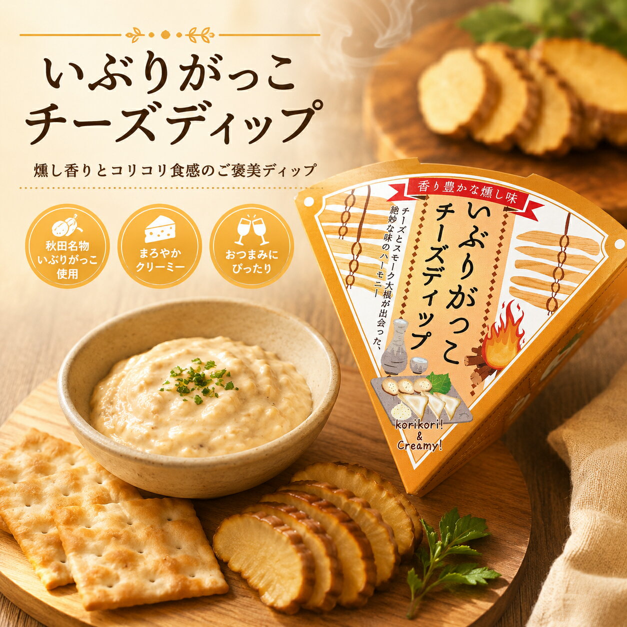 Other - 【青空レストラン】いぶりがっこ タルタル チーズディップ　たくあん 大根 燻製 スモーク トッピング ソース おつまみ　秋田 お土産 おみやげ