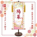桃の節句 名前旗 名入れ掛け軸 桜にうさぎ《大》スタンド付き【納期約2週間】YTG-005B【コンビニ受取対応商品】
