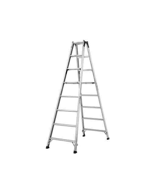 ■商品のご紹介型番PRS-240W商品番号016400031商品仕様◇耐久性と安全性をアップさせたはしご兼用脚立の新型スタンダードモデル!!安全の基本機能を集約した脚立です。◇支柱端具の強化を実現。(中敷プレート追加)◇両面ワイドの55mm幅広踏ざん採用。◇天板高さ　2.29m　◇有効高さ　1.70m　◇収納寸法　幅:739mm　奥行:174mm　高さ:2433mm　◇質量　11.1kg　◇最大使用質量(kg)　100kg