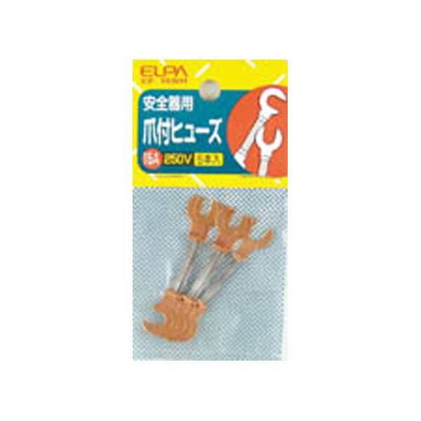 ■商品のご紹介●250V以下の電流回路の保護に用いる屋内配線用銅爪付ヒューズです。型番CF-15NH商品番号018221760サイズ120×60×5mm重量9g仕様■定格：250V 15A■溶断特性：B■入数：5