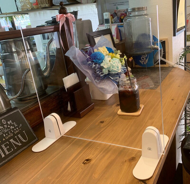 【SOWA】【飛沫対策】【アクリル】【パーテーション金具】パーテーション金具 PT-200-WH 32051