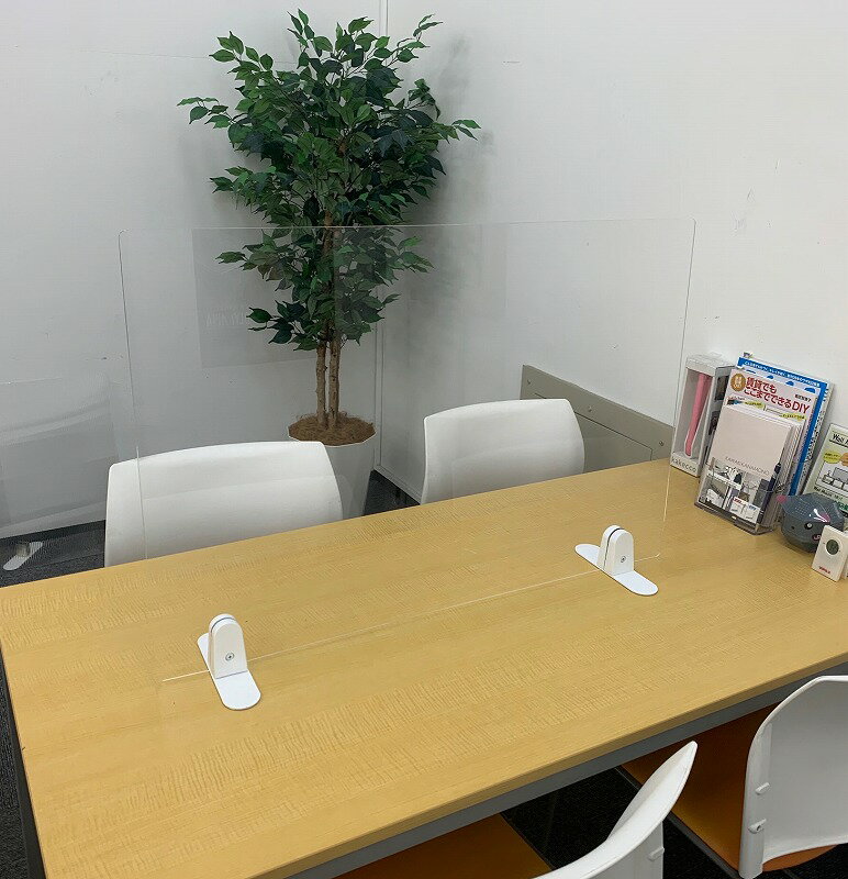 【SOWA】【飛沫対策】【アクリル】【パーテーション金具】パーテーション金具 PT-200-WH 32051